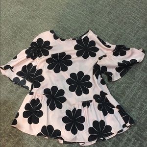 Ann Taylor Flower Peplum Top